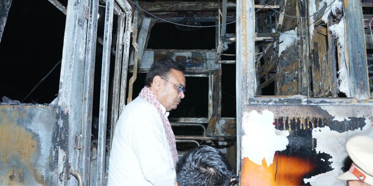 Jaisalmer bus fire Jaisalmer bus fire